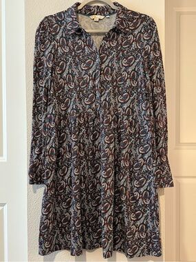 Boden Button Up Collared Dress